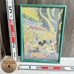 Disney Mickey Friends Cafe Terrace Completed Puzzle Framed Art Japanese 000841 - Picture 1 of 23