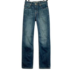 Amplify Skinny Fit Blue Denim Button Closure Straight Leg Jeans Size 16 Regular - Picture 1 of 7