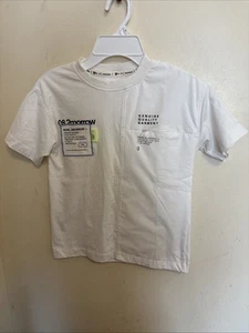 Zara Boy’s 6 Years CR8 2 Morrow T- Shirt With Logo Zip Front Pocket Short Sleeve - Picture 1 of 5