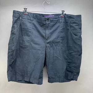 Gloria Vanderbilt Womens Black Cargo Shorts Size 20W - Picture 1 of 4