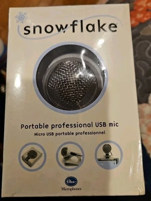 Blue Snowflake Condenser USB Microphone - Rare New Vintage Professional Mic 2007 - Image 1 of 4