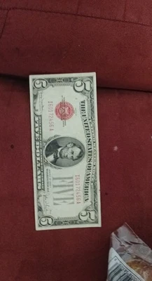 Nota de US$ 5 dos Estados Unidos de 1928 - Imagem 1 de 2