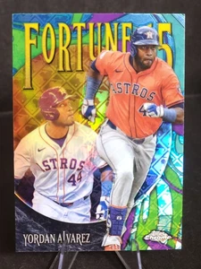 2025 Topps Chrome Logofractor Yordan Alvarez Fortune 15 - Bild 1 von 2