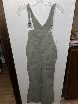 vtg old navy overalls Youth size 14 green - Image 1 of 4