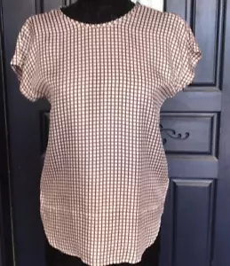Kate Spade OFF THE GRID Blend Blouse size 4 Gen Tacular Classic 100% SILK - Picture 1 of 7