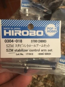 HIROBO 0304-018 LEPTON LEX SZM STABILIZER CONTROL ARM SET #0304018 HELI PARTS - Picture 1 of 3