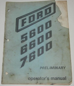 Ford 5600-6600-7600 Vorbesitzer, Betriebsanleitung - Bild 1 von 1