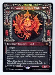 Ojer Axonil, Deepest Might/Temple of Power - Creature Land Mythic Red MTG Foil - Picture 1 of 3