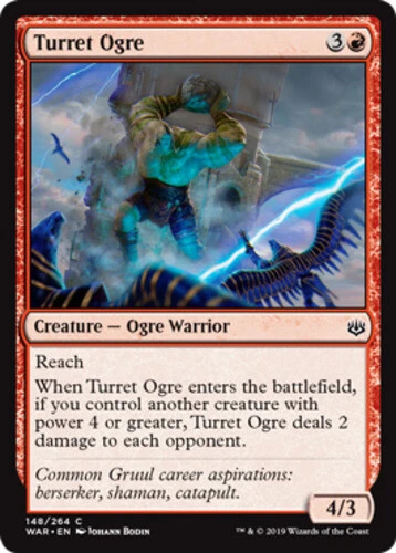 x1 Turret Ogre - War Of The Spark - NM - MTG - Image 1 of 1