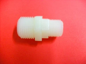 SHURFLO SEAFLO PUMP FITTING - ADAPTER 12mm (1/2") NPT MALE x 10MM (3/8") NPT - Picture 1 of 2