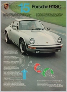 1981 Porsche Silver 911 SC No. 15 in a Series Vintage Print Ad - Picture 1 of 1