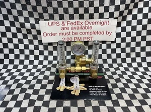 Flame Tech Misuratore di portata doppio argon, 200-FL-AR-60-580, 200FLAR60580, SPEDIZIONE IL GIORNO - Foto 1 di 6