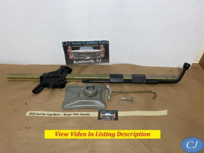 OEM 75 Cadillac Deville BUMPER JACK - BASE SHAFT RATCHET HEAD HOLD DOWN BRACKETS - Image 1 of 4