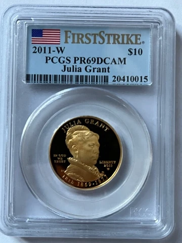 2011-W FIRST SPOUSE JULIA GRANT PCGS PR69DCAM FIRST STRIKE Cover