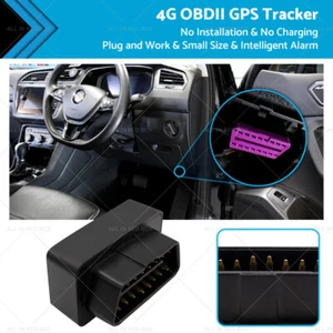 4G OBDII GPS Tracker Live Realtime Vehicle 3G Car OBD2 Tracking Device Locator - Picture 1 of 11