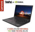 ThinkPad P14 i7 4.8GHz T500 4K UHD HDR 16GB 1TB 4G W11P IR 2Y Premier Warranty