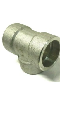 1-1/2" 3000 Socket-Weld (SW) Tee 316 Stainless Steel Pipe Fitting SS030822316 - Image 1 of 3