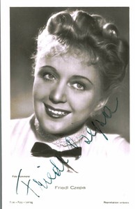 Friedl Czepa Original Signature On Ross Card No. 5797