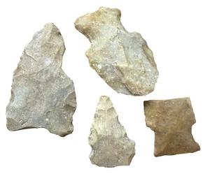 Lot of 4 Indian Authentic Artifacts Arrowheads Southeast Kentucky - Bild 1 von 12
