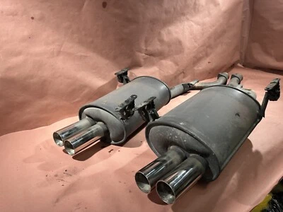 Par de silenciadores de escape trasero BMW E36 Z3M Z3 M OEM 68 K millas Foto 1 de 4