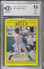 1991 Fleer Update Box Set Albert Belle #U-16 BCCG Mint