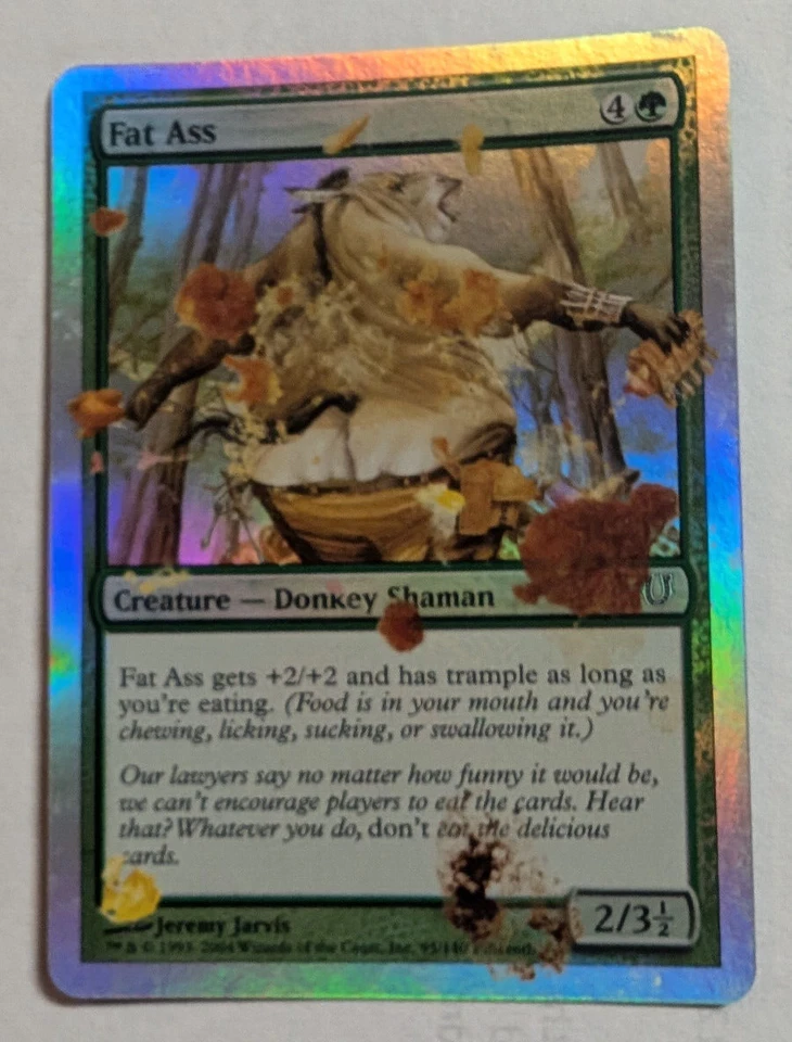 Fat Ass Unhinged Foil MTG Magic: the Gathering LP - Image 1 of 1