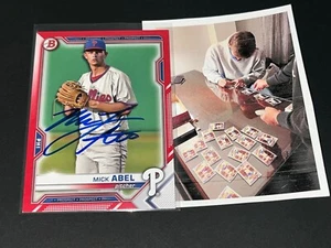 Mick Abel Phillies Signed 2021 Bowman RED Base - Picture 1 of 1