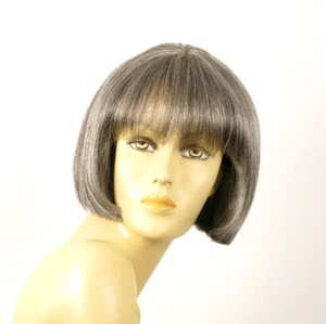 perruque femme 100% cheveux naturel carré grise ELISA 44 - Imagen 1 de 9