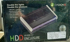I-ROCKS IR-9200C-SL 2.5" ALUMINUM IDE HDD ENCLOSURE HOUSING NEW DRIVE DOCK - Picture 1 of 5