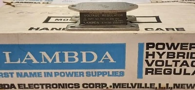 '1 PIECE' PN FBH-24-039-001, FBH24-039-001, FBH-24-39-1 LAMBDA VOLTAGE REGULATOR - Image 1 of 4