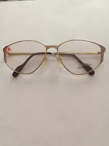 Pure Titan Alpina glasses frames Gold & Pink 3058306 56-14-135 Discolored Arm - Picture 1 of 11