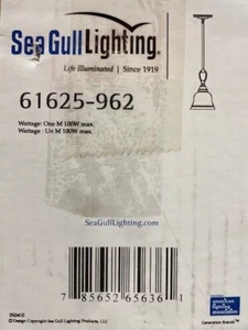 Sea Gull 61625-962 MINI PENDANT BRUSHED NICKEL - Picture 1 of 2