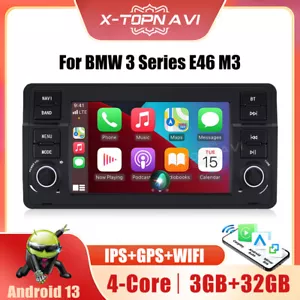 7'' CarPlay Radio For BMW E46 3 Series M3 Android Auto Navi BT DAB GPS Head Unit - Picture 1 of 17