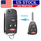 Key Shell Case for Jeep Patriot Wrangler 2007 08 09 2010 2011 12 2013 Remote Fob