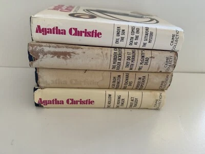 Agatha Christie choose your own vintage hardcover books 4 in 1 crime collection - Image 1 of 4