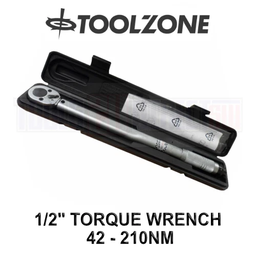 Toolzone Elite Llave dinamométrica ajustable 1/2" DR 42 - 210NM SS021 Foto 1 de 4