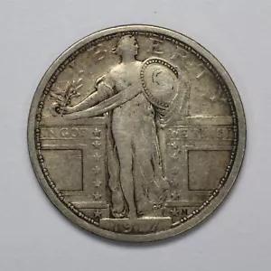 Standing Liberty Type 1 1917 cuarto de plata - Imagen 1 de 3