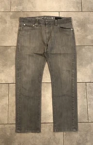 Pantalones de mezclilla rectos ajustados de colección Levis Matchstick 34x28 Capital E desgastados hechos a mano - Imagen 1 de 15