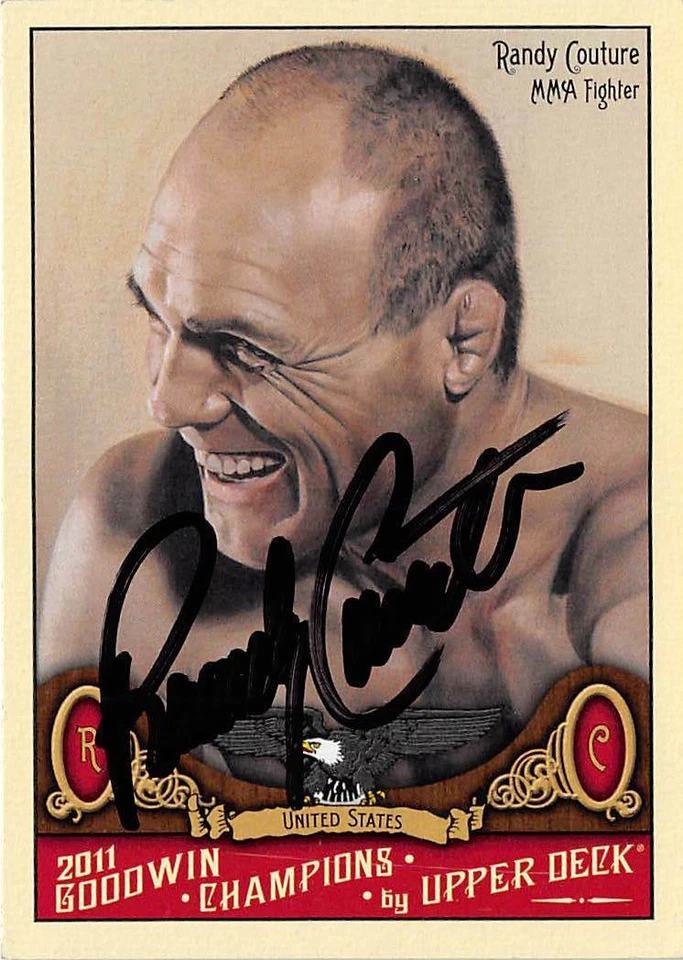 Randy Couture signed trading card 2011 Upper Deck Goodwin Champions #131 MMA - Image 1 of 1