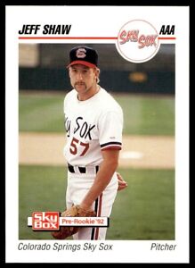 1992 SkyBox AAA Jeff Shaw Colorado Springs Sky Sox #41