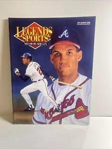 Legends Sports Memorabilia Magazine July 1992 Dave Justice Atlanta Braves Cards - Picture 1 of 9