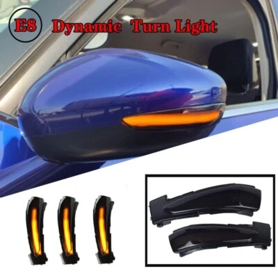 2 PCS For Peugeot 508 Citroen DS5 C4 2010-17 LED Turn Signal Light Mirror lamps - Image 1 of 4