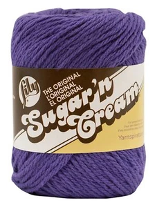 Spinrite 102001-71 Sugar'n Cream Yarn - Solids-Grape - Picture 1 of 1