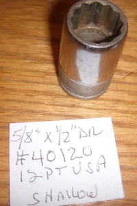 S-K 5/8" 1/2: DR # 40120 12 POINT KNURLED BOTTOM - Bild 1 von 1