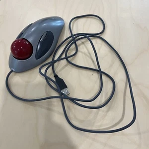 Logitech T-BC21 wired USB Corded Trackball Mouse - FREE SHIPPING - Picture 1 of 3