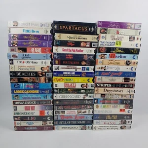 BULK LOT 56 Sealed VHS Tapes Many with Watermarks NEW SEALED Titles in Photos - Picture 1 of 7