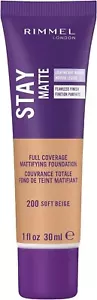 Rimmel London Stay Matte Liquid Mousse Foundation, Good Coverage and Oil-Free... - Picture 1 of 12