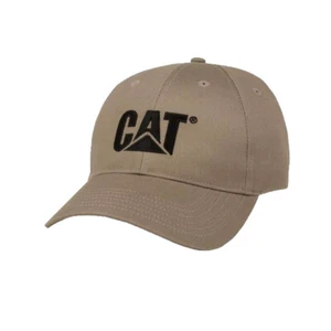CAT Caterpillar Equipment Cap - Structured Embroidered Khaki Hat - Picture 1 of 1