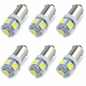 6× T11 BA9S LED White T4W H6W 1895 363 5050 5SMD Car Wedge Side Light Bulb Lamp - Picture 1 of 4