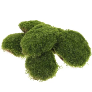 6 Pcs Artificial Moss Block Bonsai Stone Decor Garden Layout Prop - Picture 1 of 12